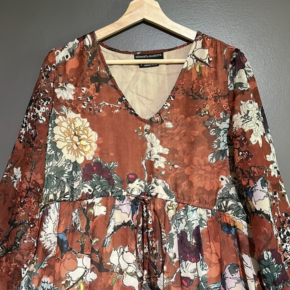 Anthropologie Hemant & Nandita Zeri Peasant Midi Dress - Picture 6 of 15